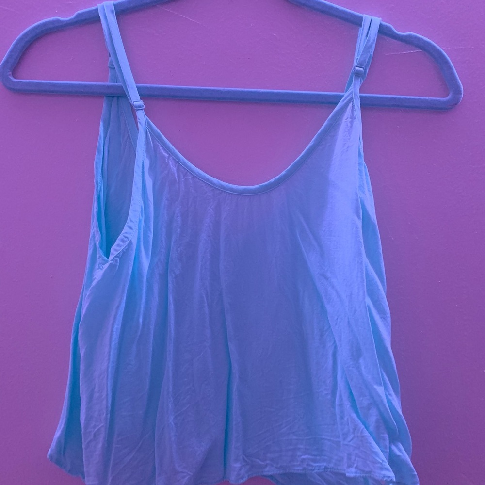 Light Blue Sheer Tank Top - Talula